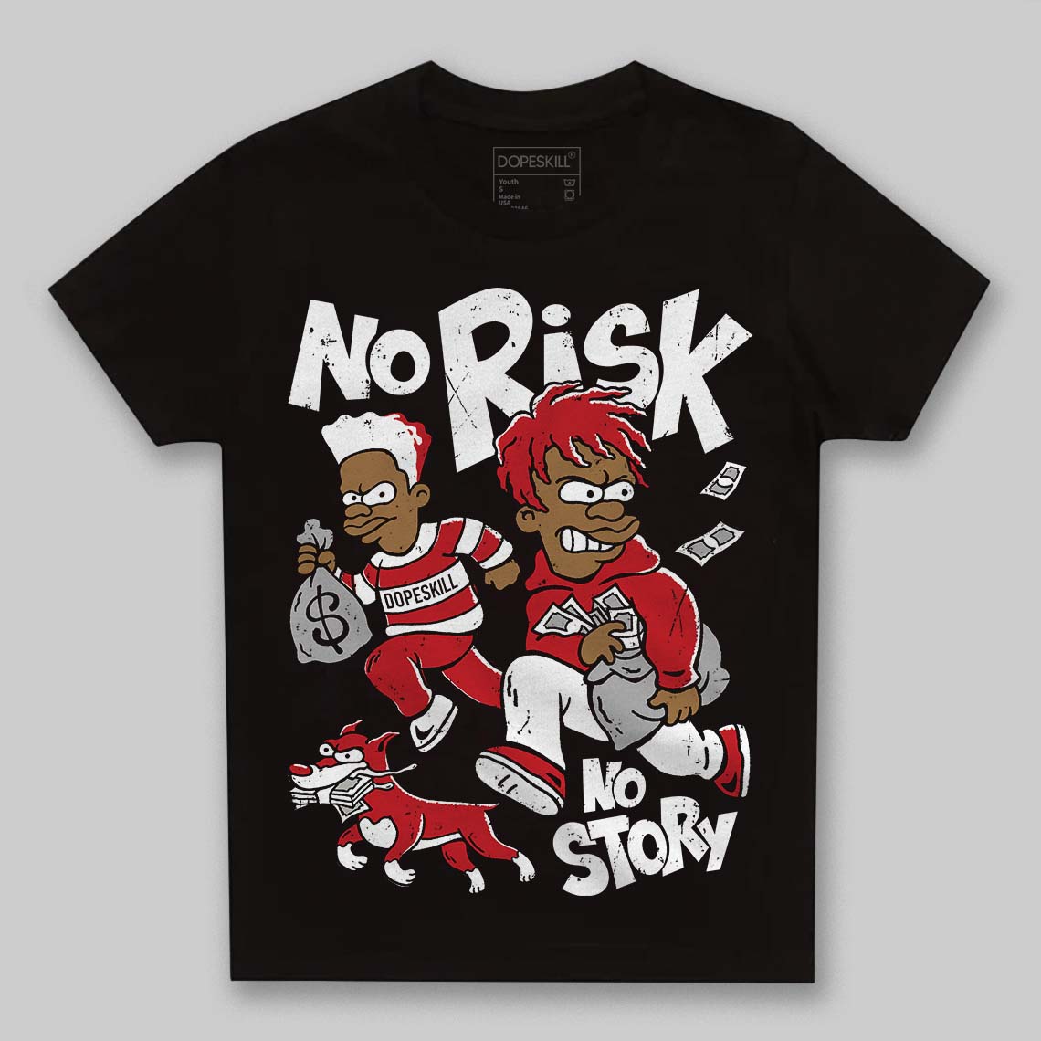 Bred 11s superstreetwear Toddler Kids T-shirt No Risk No Story Graphic