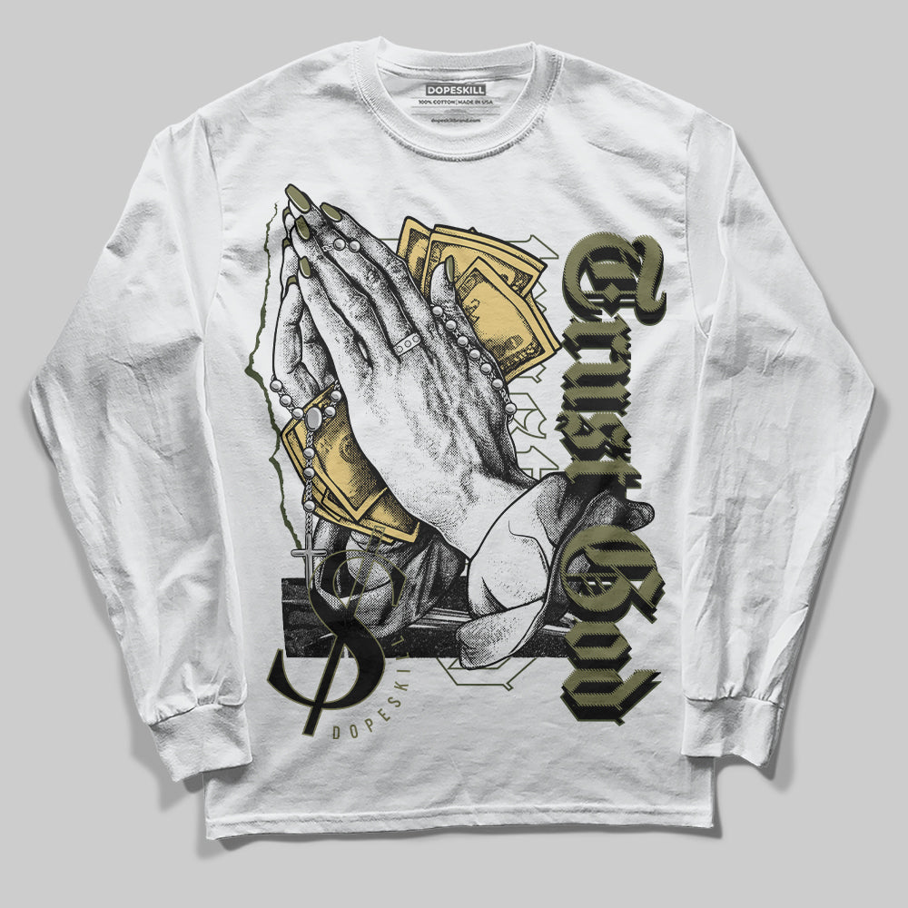 Craft Olive 4s superstreetwear Long Sleeve T-Shirt Trust God Graphic
