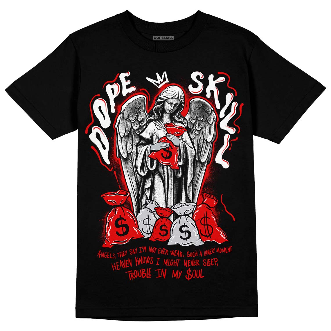 Red Cement 4S superstreetwear T-Shirt Angels Graphic