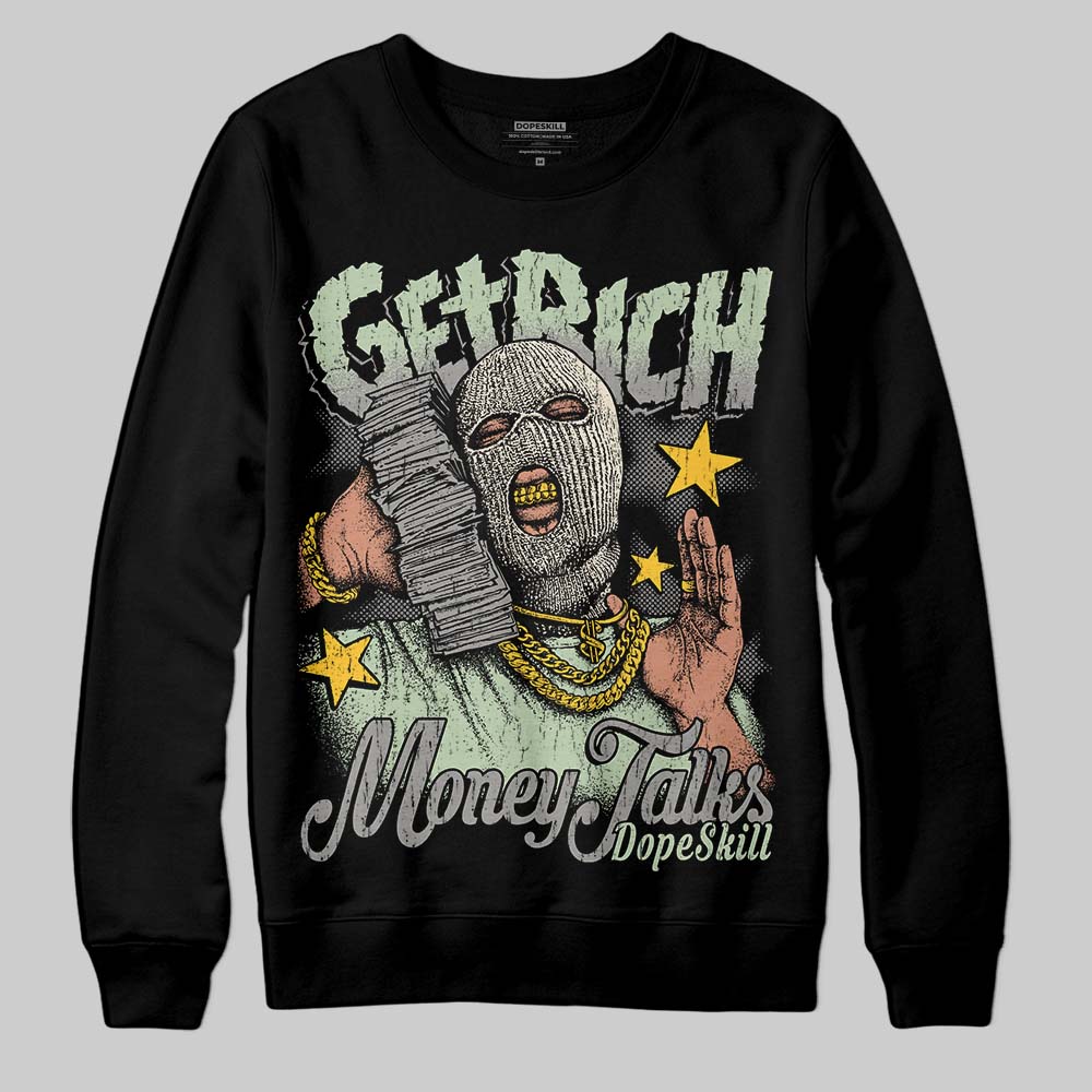 Seafoam 4s 2025 superstreetwear Sweatshirt Get Rich Graphic