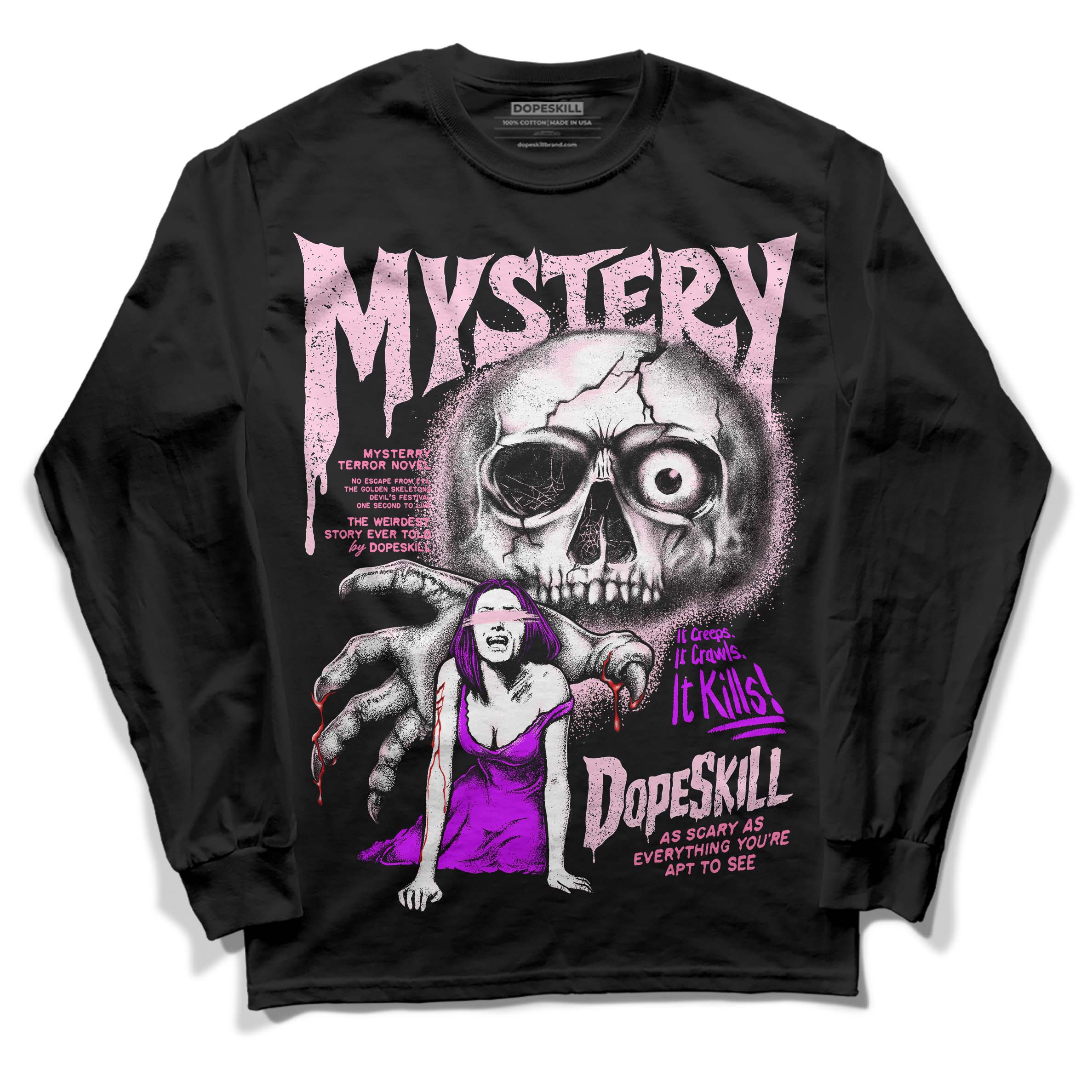 Dunk Pink Foam superstreetwear Long Sleeve T-Shirt Mystery Ghostly Grasp Graphic