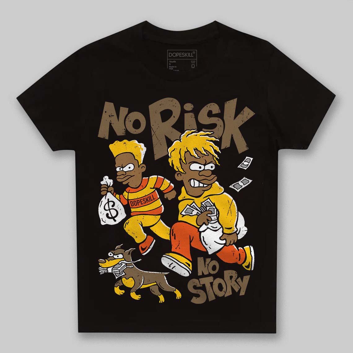 Yellow Collection superstreetwear Toddler Kids T-shirt No Risk No Story Graphic
