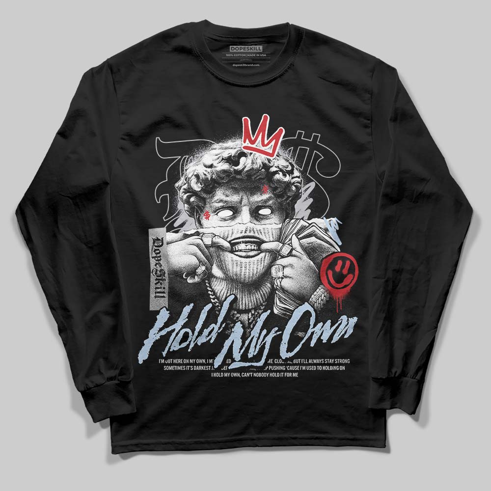 Black Metallic Reimagined 5s superstreetwear Long Sleeve T-Shirt In My Way Graphic