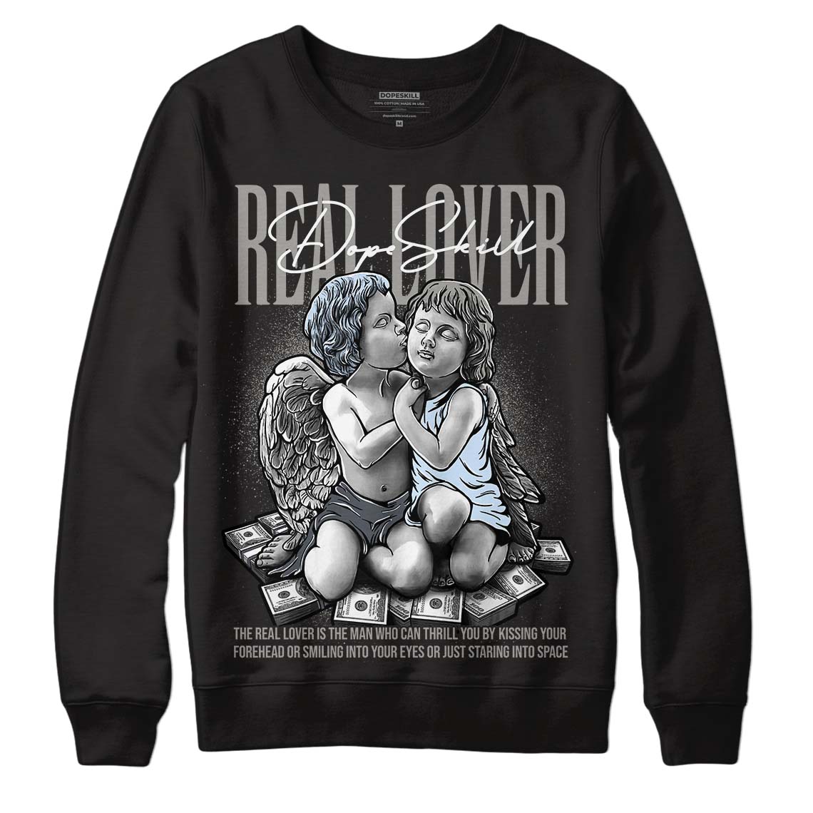 Cool Grey 6s superstreetwear Sweatshirt Real Lover Graphic