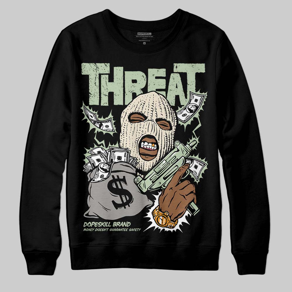 Seafoam 4s 2025 superstreetwear Sweatshirt Under Threat Graphic