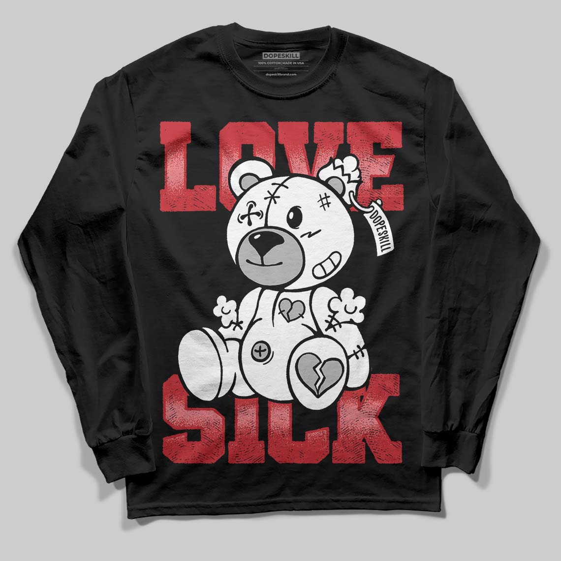 Bred 11s superstreetwear Long Sleeve T-Shirt Love Sick Graphic
