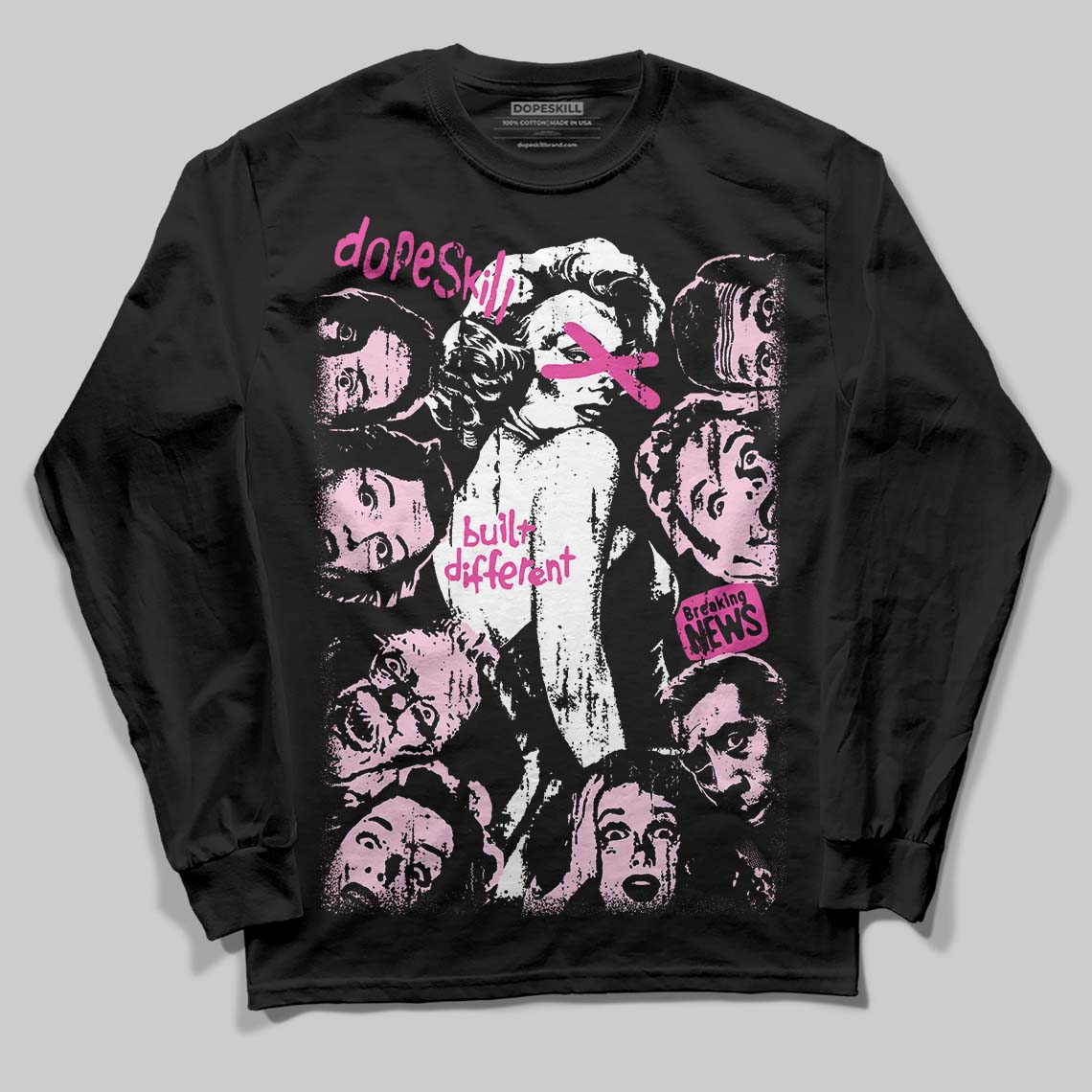 Triple Pink Dunk superstreetwear Long Sleeve T-Shirt Built Different Graphic