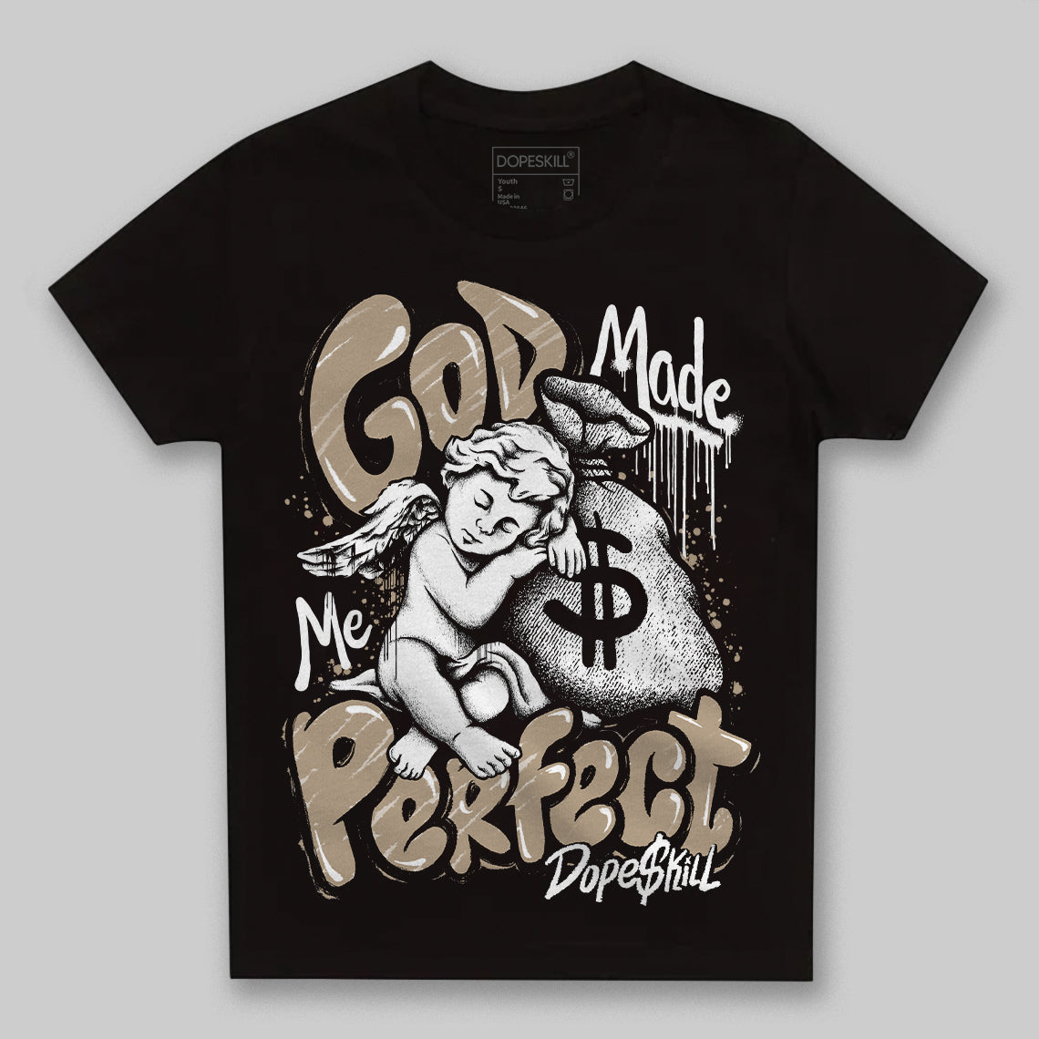 Latte 1s superstreetwear Toddler Kids T-shirt God Made Me Perfect Graphic