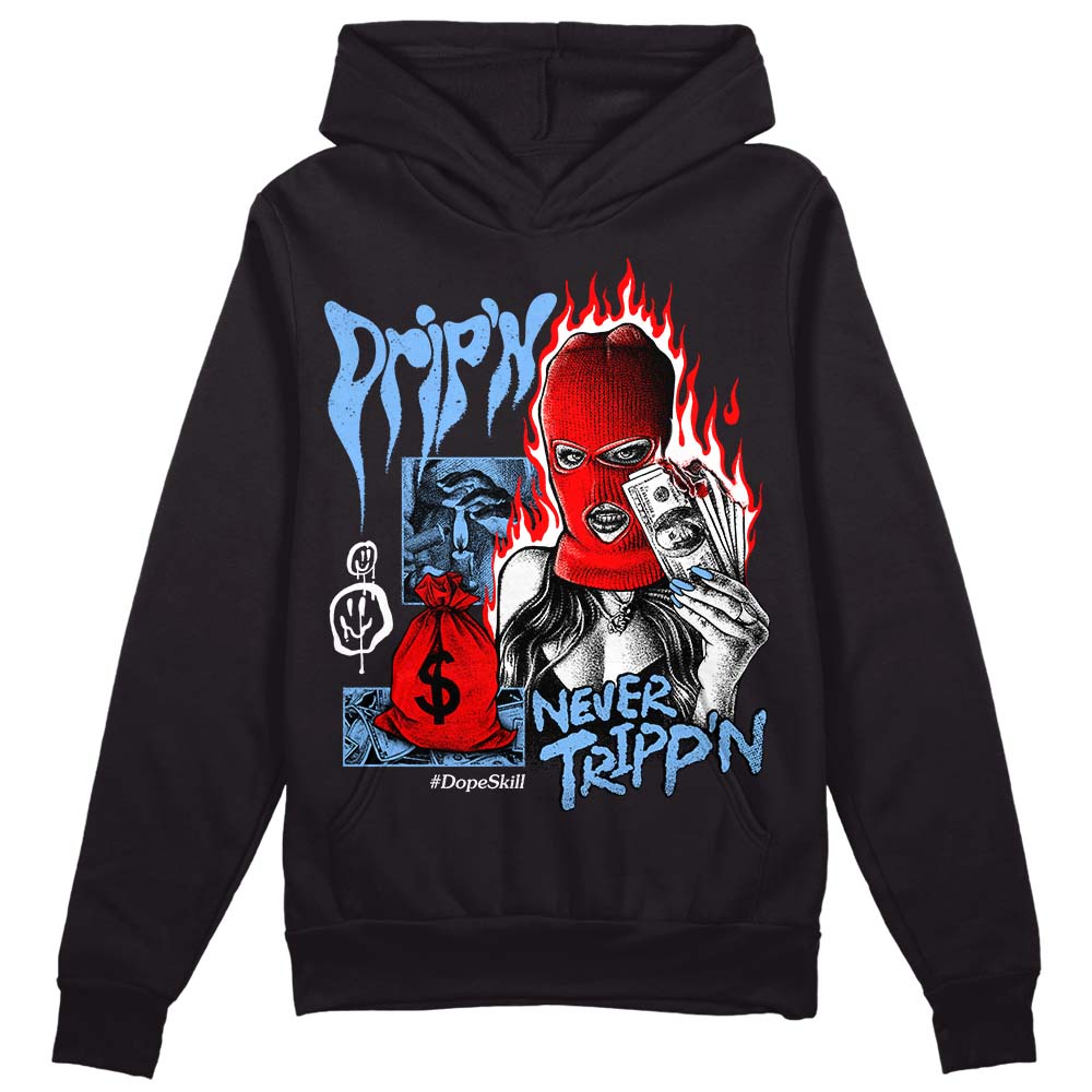 Powder Blue 9s superstreetwear Hoodie Sweatshirt Drip'n Never Tripp'n Graphic