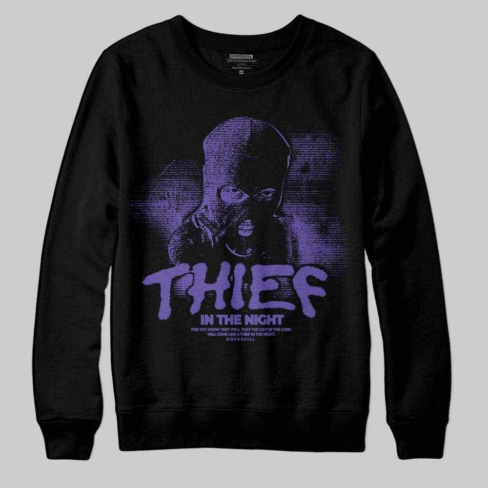 Grape 5s superstreetwear Sweatshirt Thief In The Night Graphic