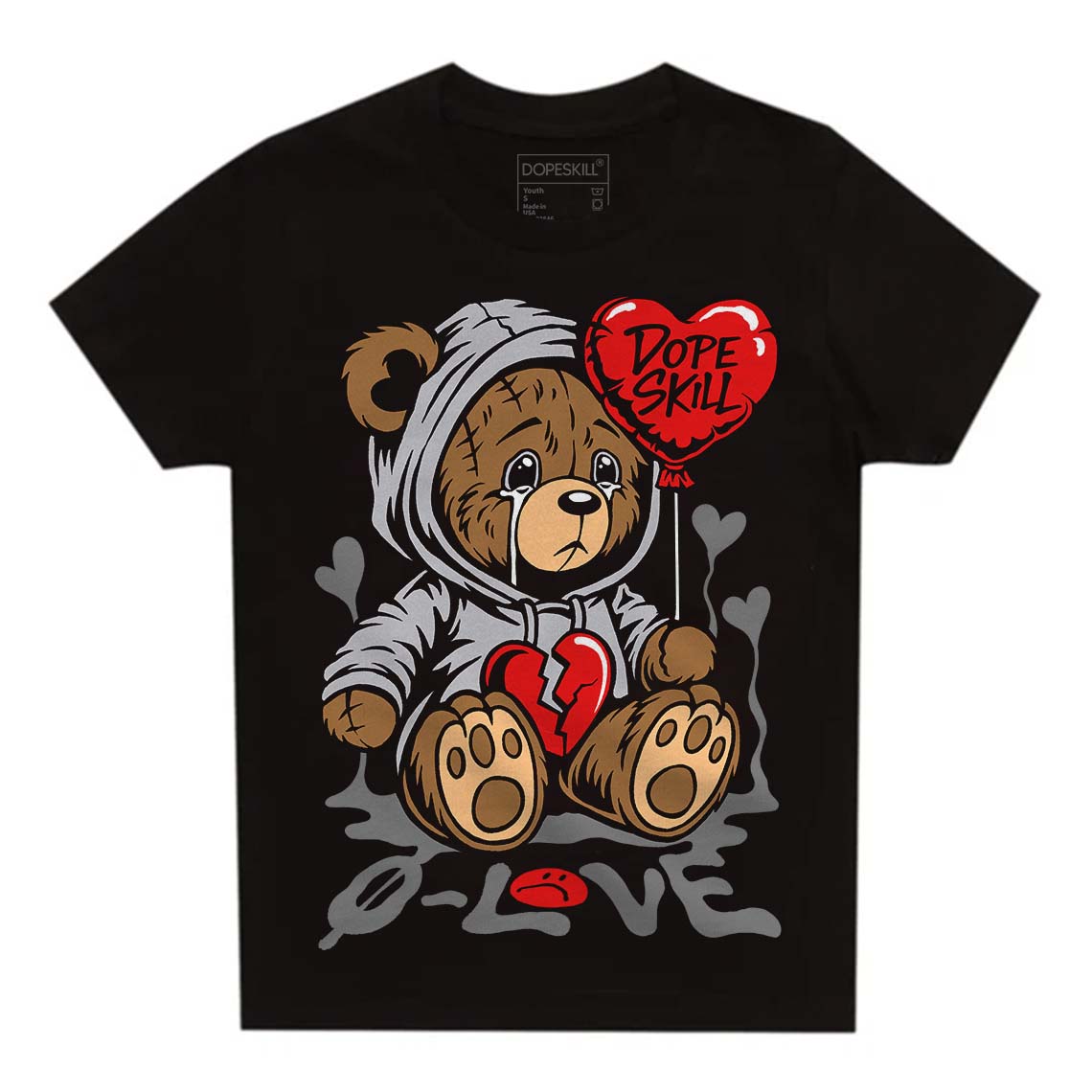 Grey Collection superstreetwear Toddler Kids T-shirt Broken Bear Graphic