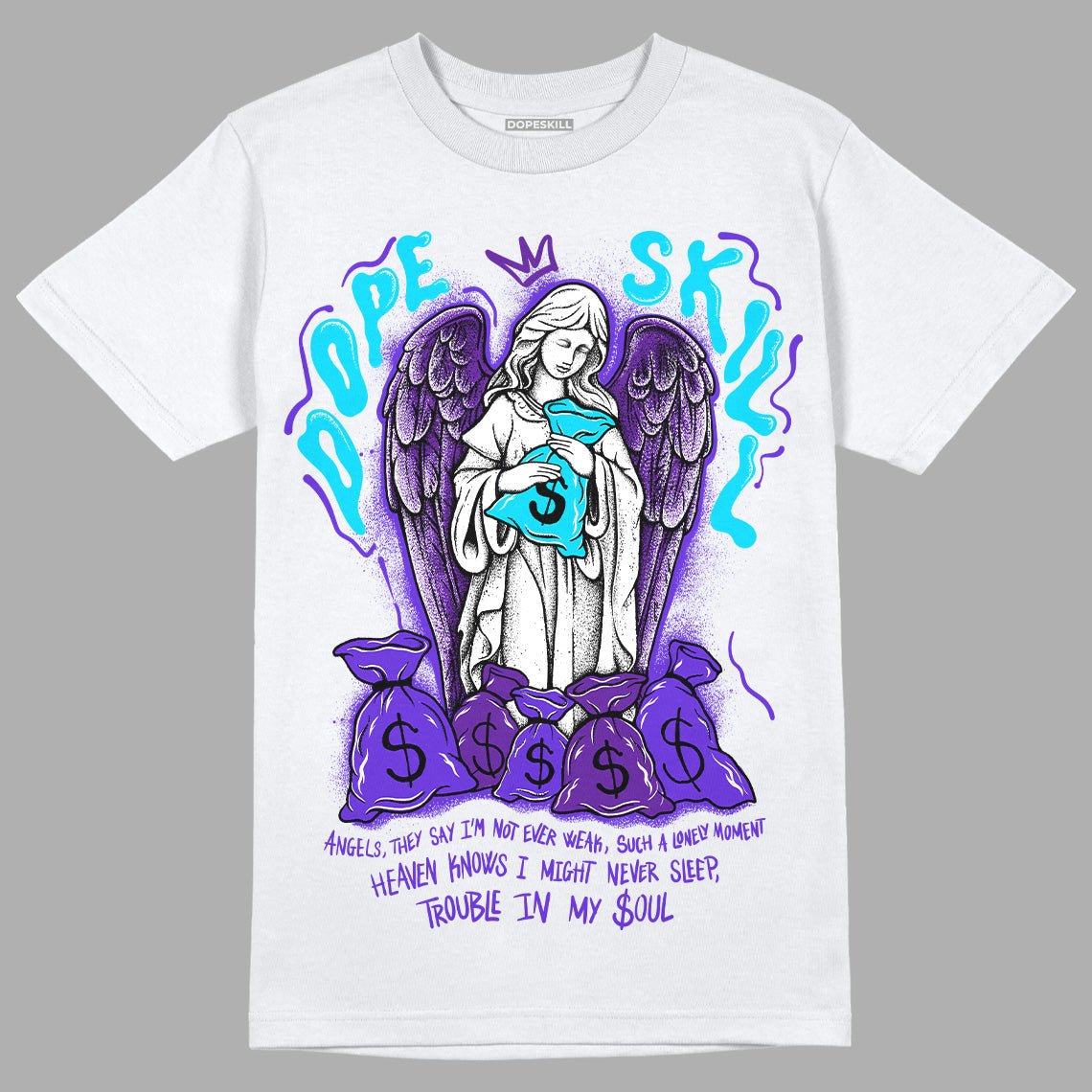 Aqua 6s superstreetwear T-Shirt Angels Graphic