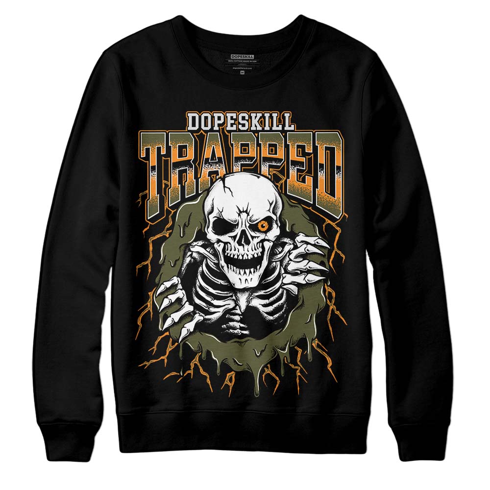Olive 5s superstreetwear Sweatshirt Trapped Halloween Graphic
