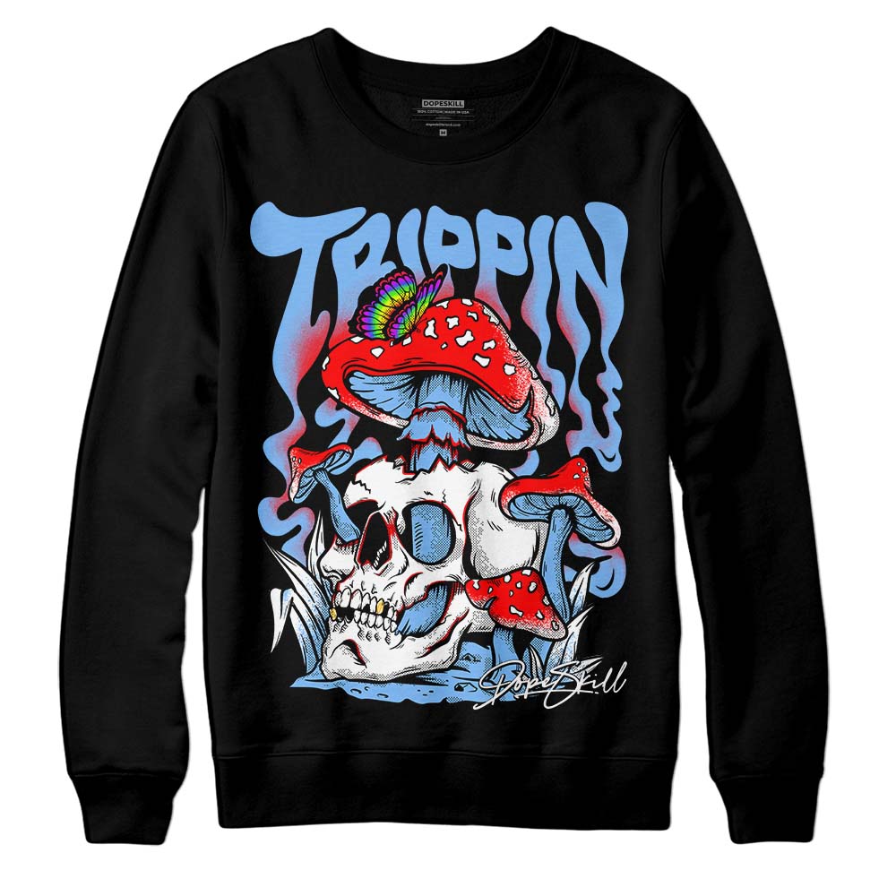 Powder Blue 9s superstreetwear Sweatshirt Trippin Graphic