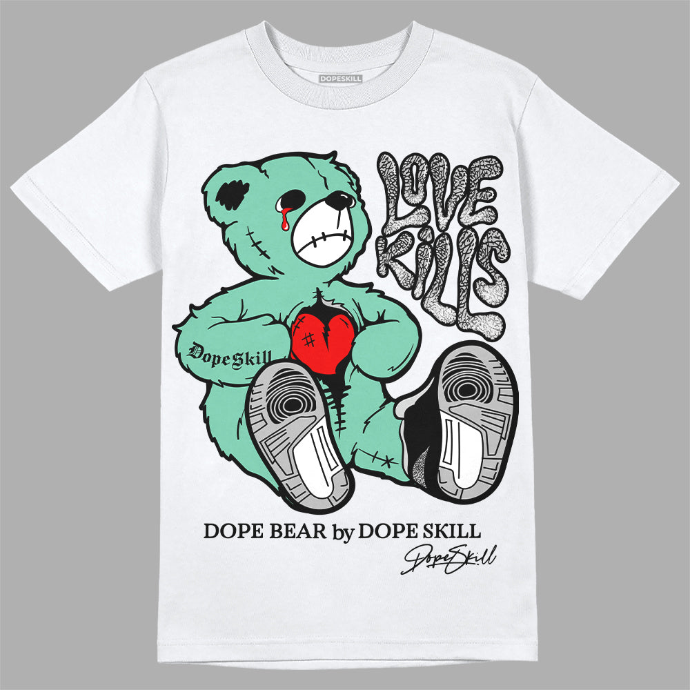 Green Glow 3s superstreetwear T-Shirt Love Kills Graphic