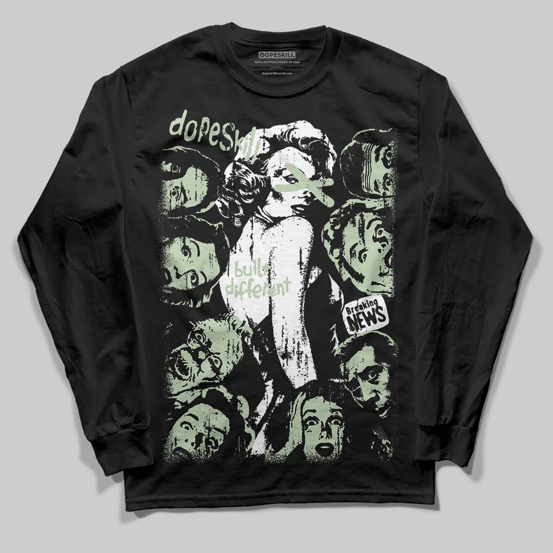 Seafoam 4s 2025 superstreetwear Long Sleeve T-Shirt Built Different Graphic