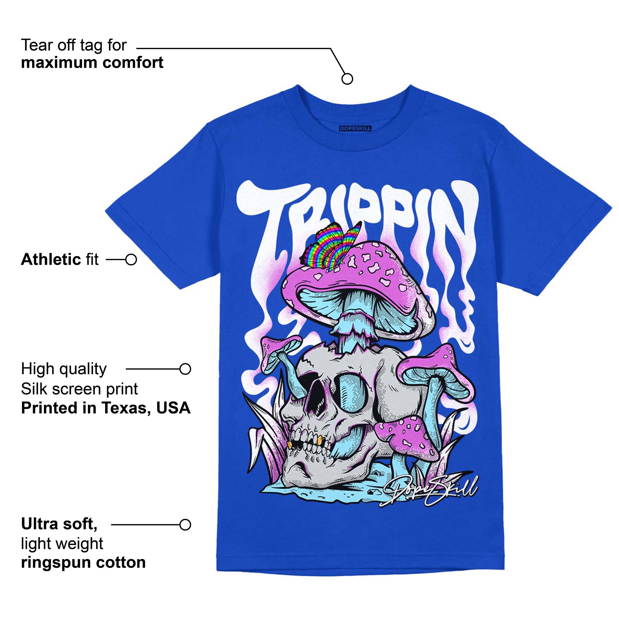 Hyper Royal 12s superstreetwear Hyper Royal T-shirt Trippin Graphic