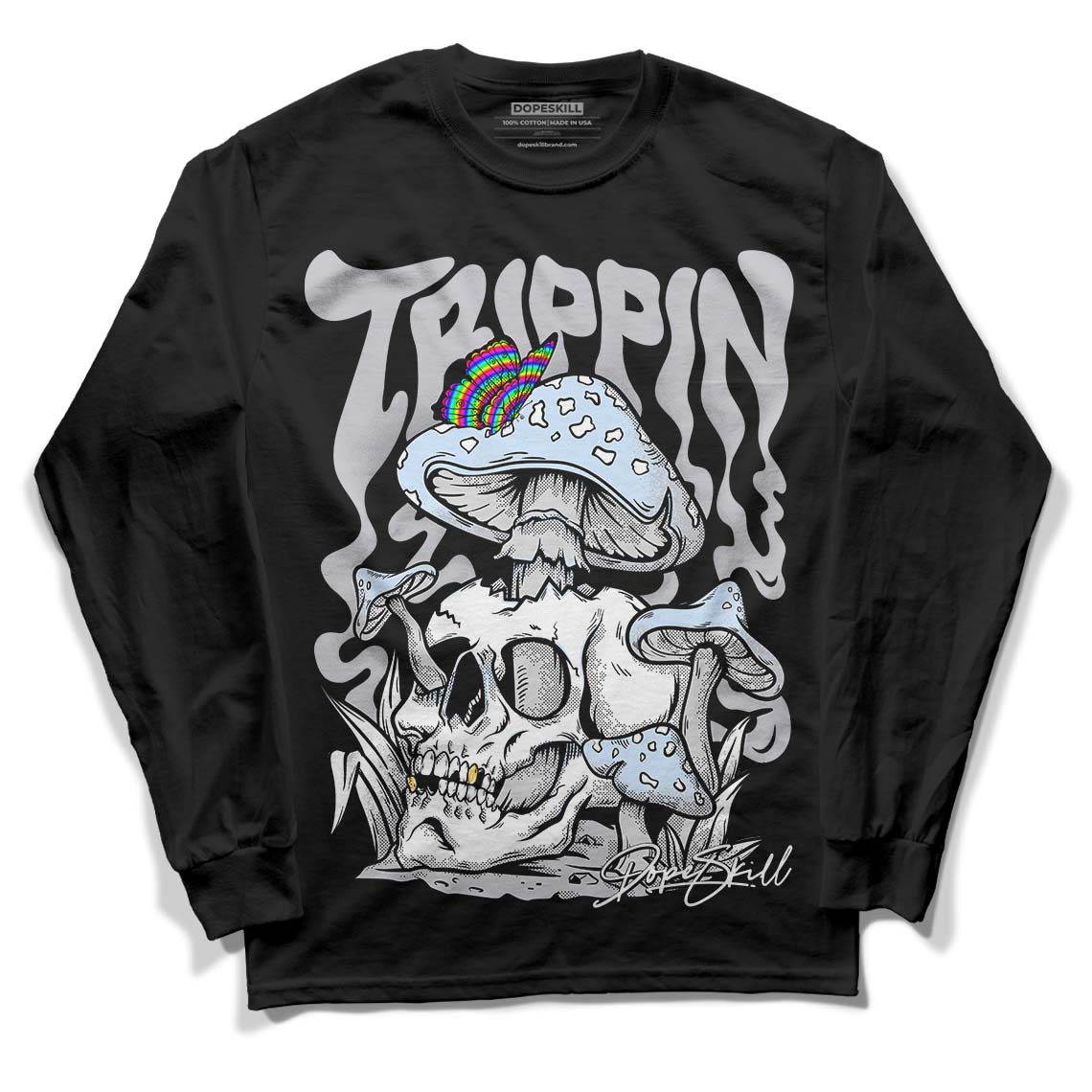 Cement Grey 11s superstreetwear Long Sleeve T-Shirt Trippin Graphic