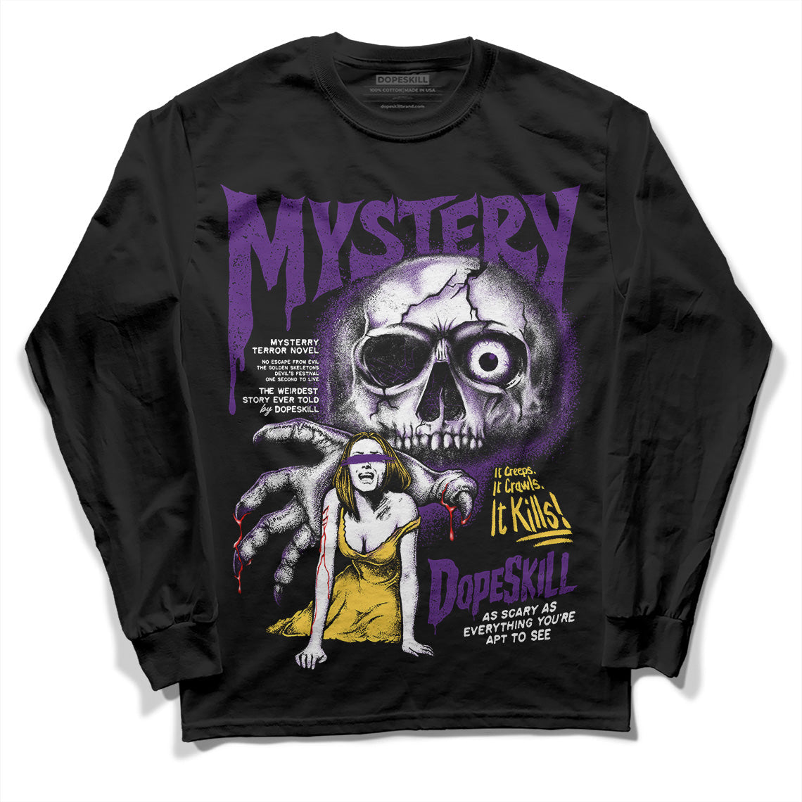 Field Purple 12s superstreetwear Long Sleeve T-Shirt Mystery Ghostly Grasp Graphic