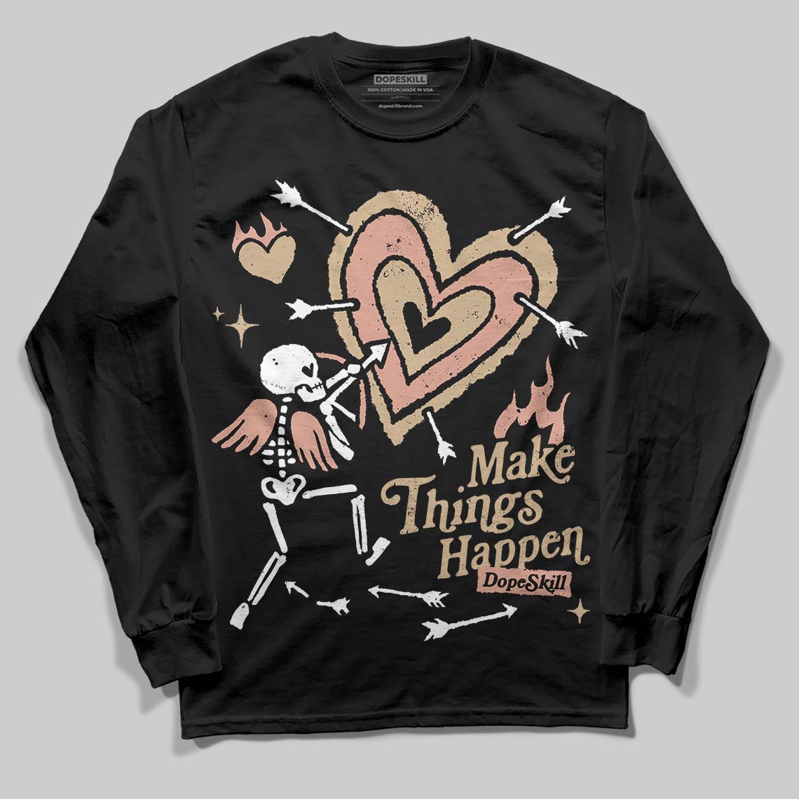 TAN Collection superstreetwear Long Sleeve T-Shirt Make Things Happen Graphic