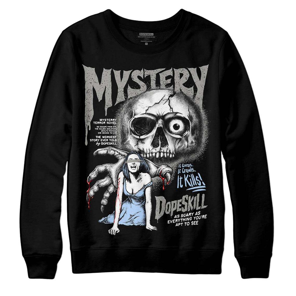 Cool Grey 6s superstreetwear Sweatshirt Mystery Ghostly Grasp Graphic