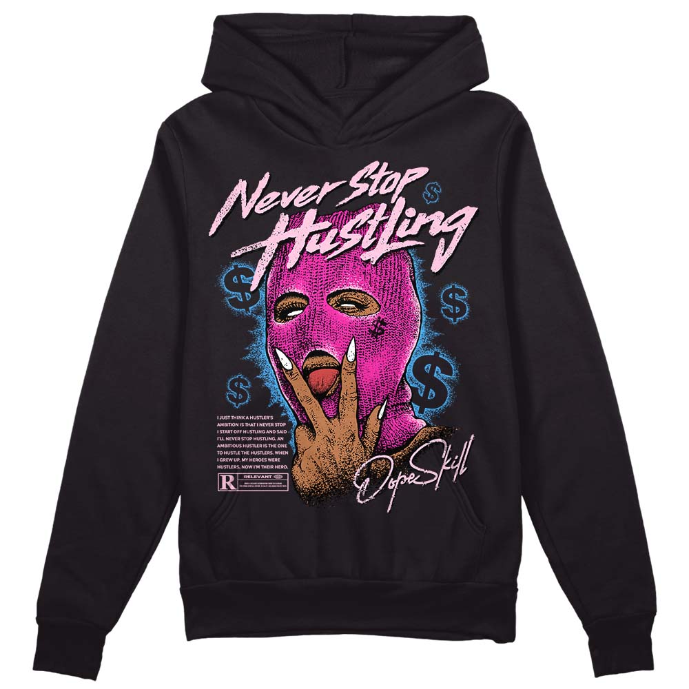 Pink Collection superstreetwear Hoodie Sweatshirt Never Stop Hustling Graphic