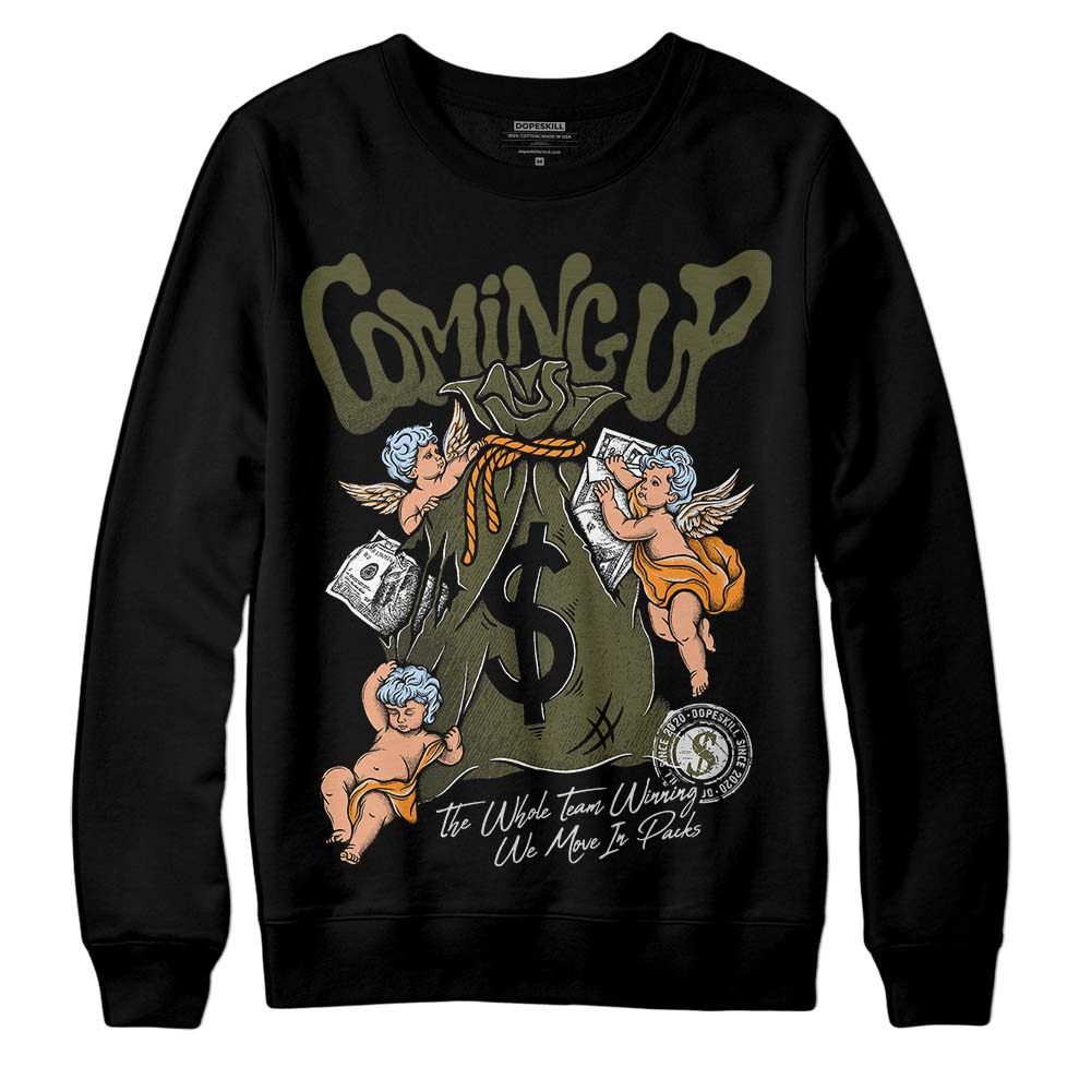 Olive 5s superstreetwear Sweatshirt Money Bag Coming Up Graphic
