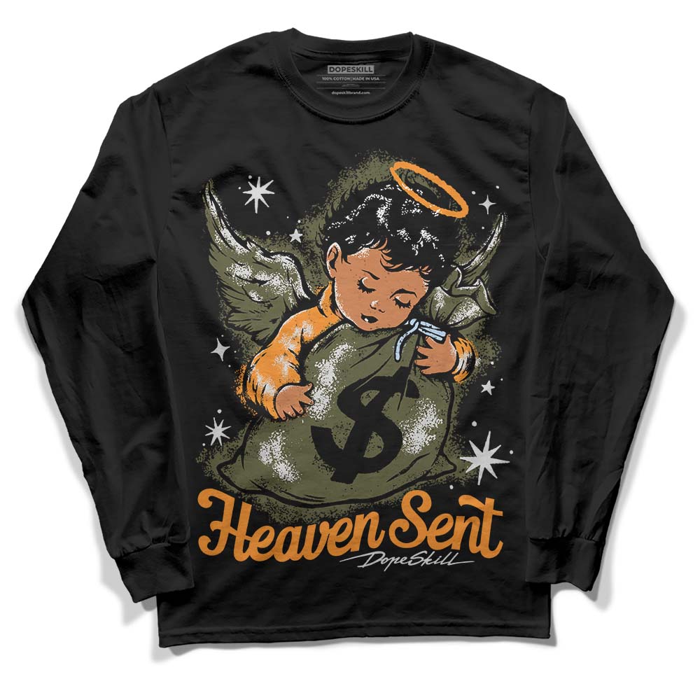 Olive 5s superstreetwear Long Sleeve T-Shirt Heaven Sent Graphic