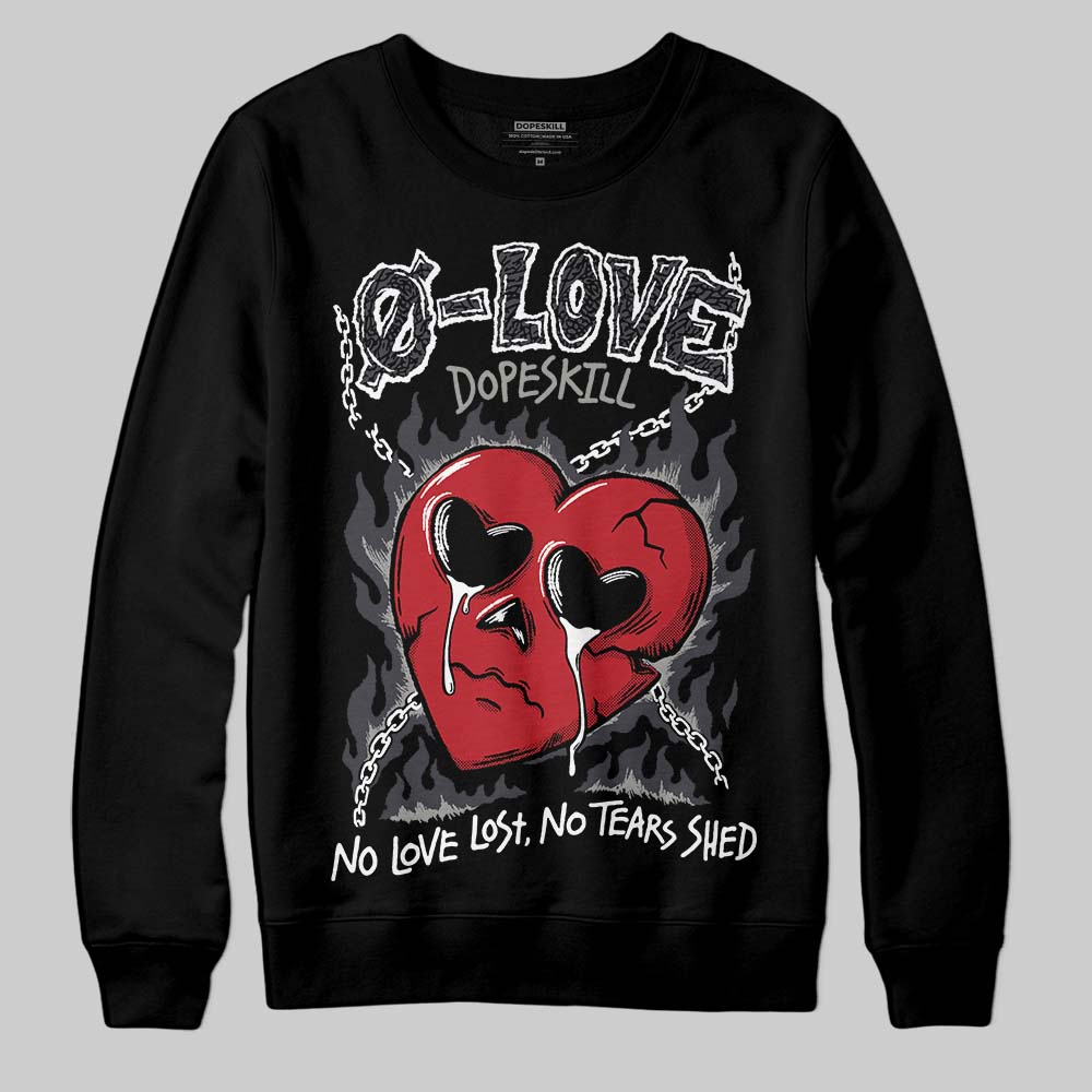 Black Cat 3s superstreetwear Sweatshirt Crying Heart Graphic