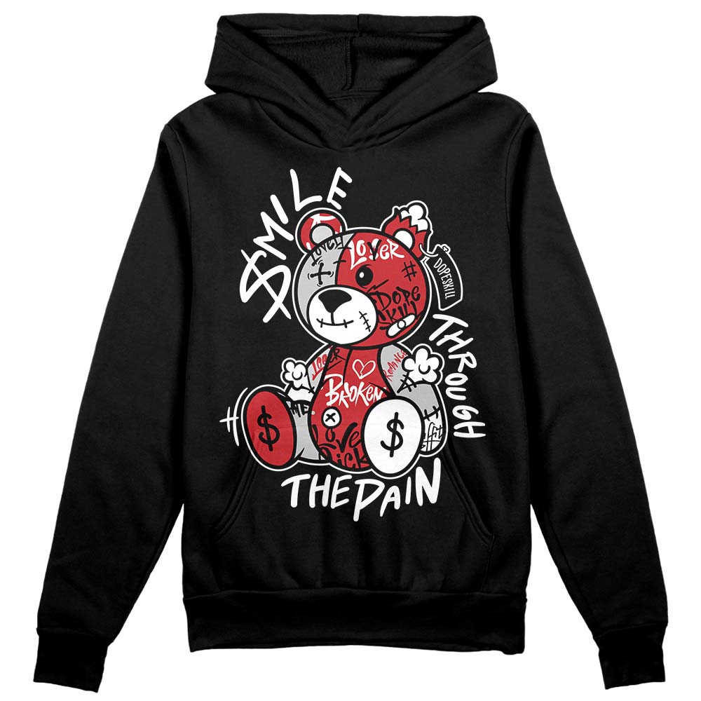 Red Taxi 12s superstreetwear Hoodie Sweatshirt Smile Through The Pain Graphic
