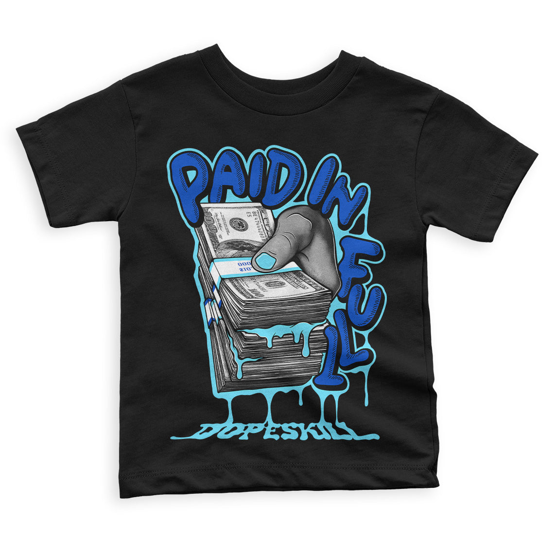 SB Dunk Argon superstreetwear Toddler Kids T-shirt Paid In Full Graphic