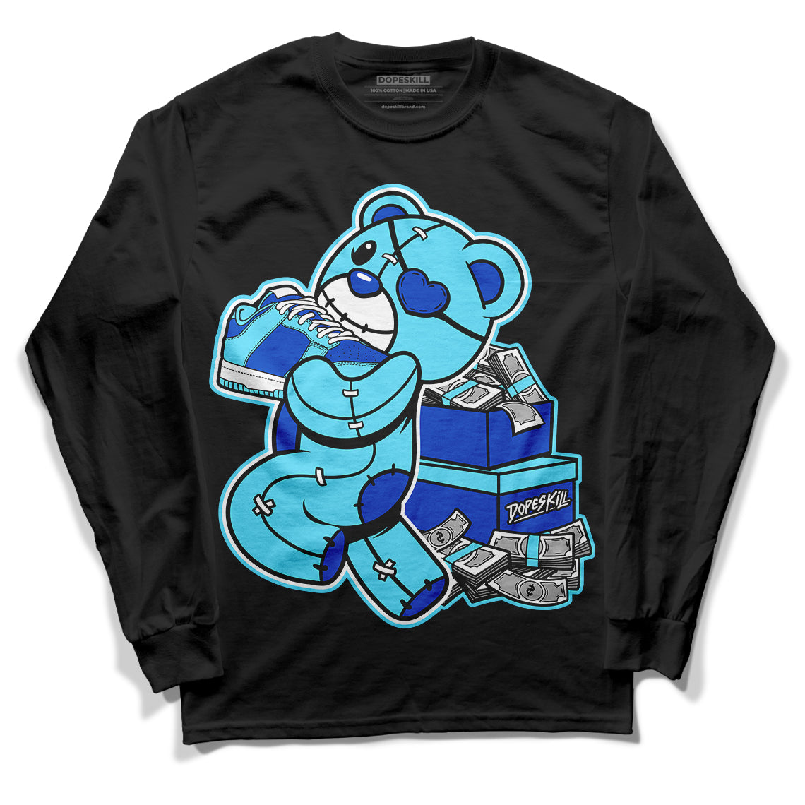 SB Dunk Argon superstreetwear Long Sleeve T-Shirt Bear Steals Sneaker Graphic