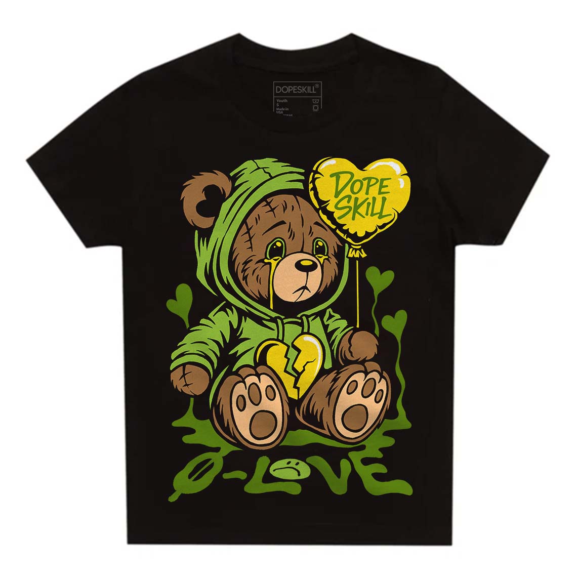 Dunk 'Chlorophyll' superstreetwear Toddler Kids T-shirt Broken Bear Graphic