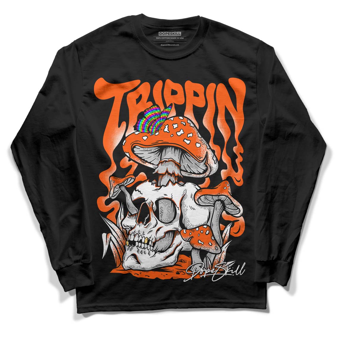 Orange Milk superstreetwear Long Sleeve T-Shirt Trippin Graphic