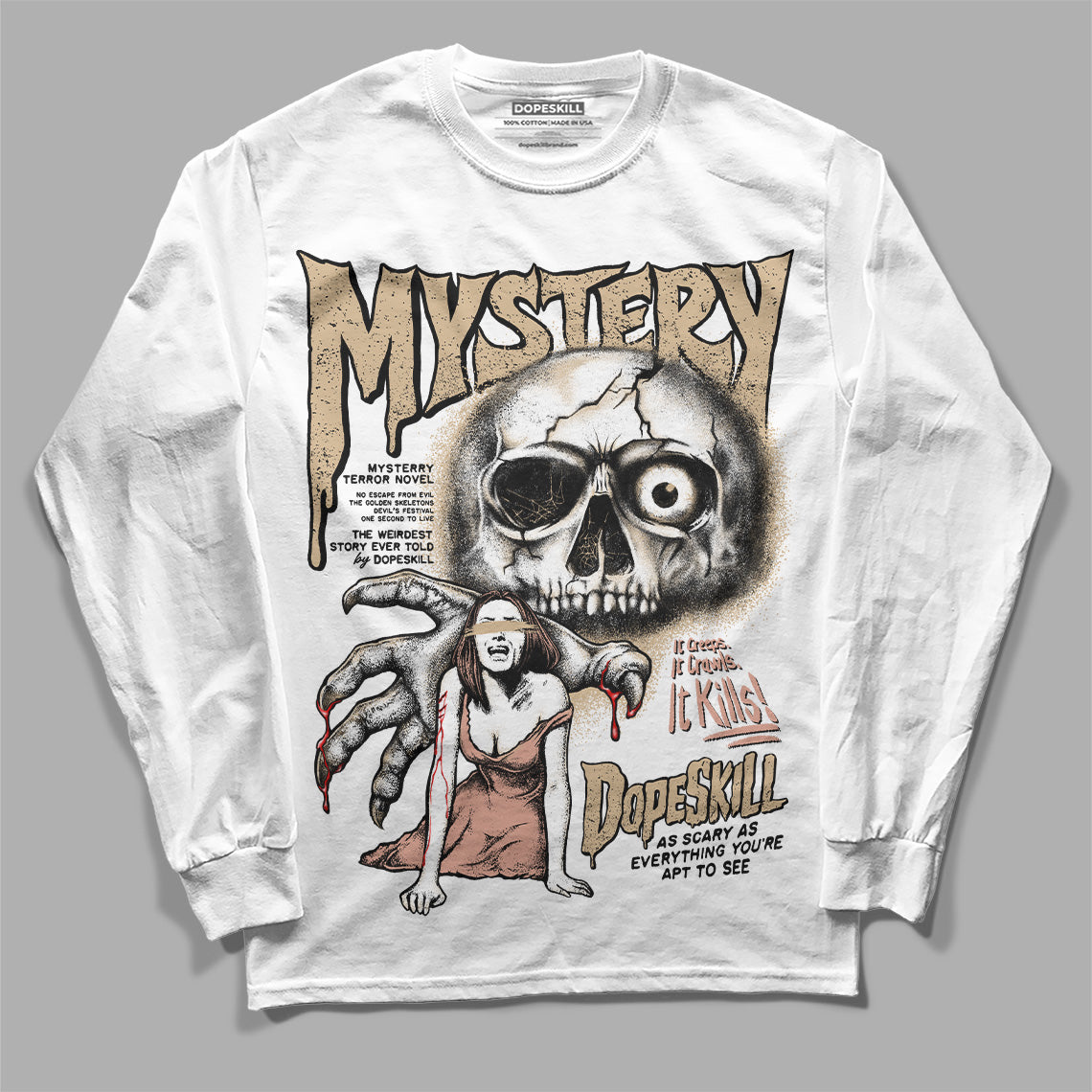 TAN Collection superstreetwear Long Sleeve T-Shirt Mystery Ghostly Grasp Graphic