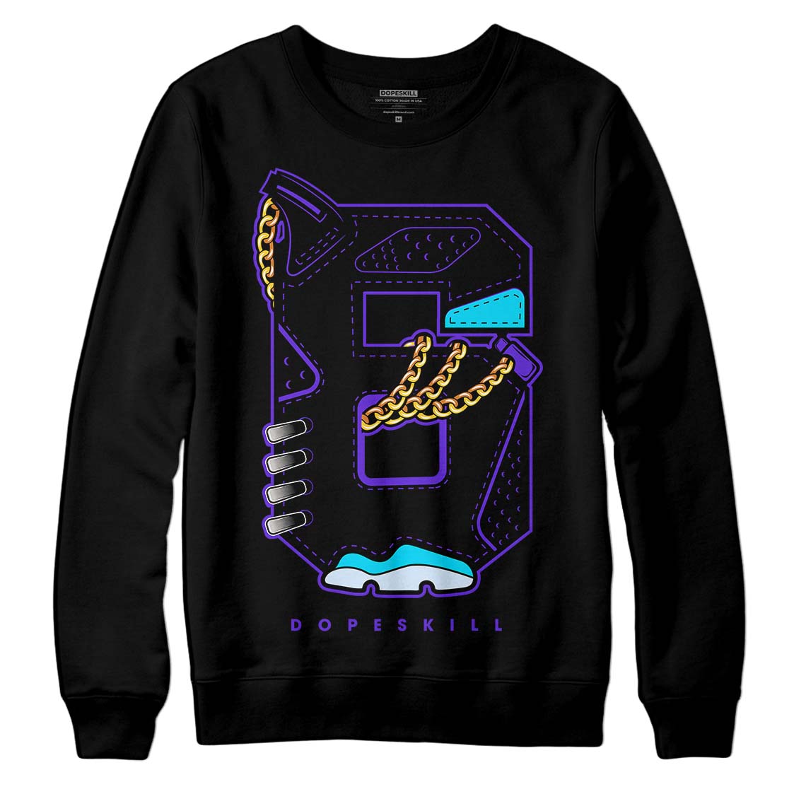 Aqua 6s superstreetwear Sweatshirt No.6 Graphic