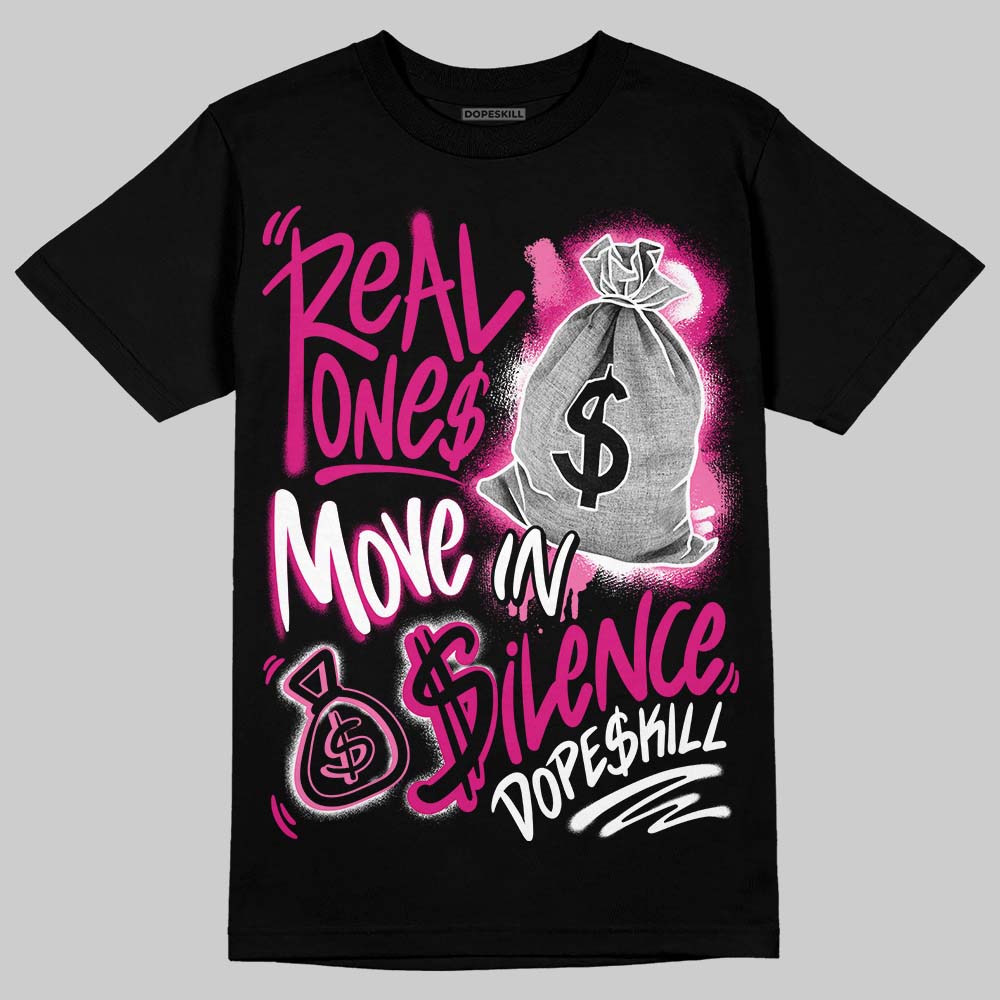 Rick RO Pink Leather Sneakers superstreetwear T-Shirt Real Ones Move In Silence Graphic
