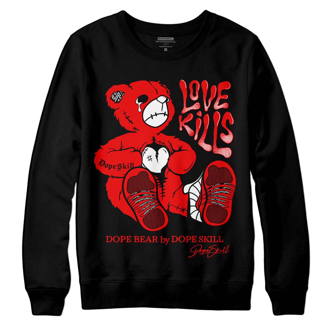 Cherry 12s superstreetwear Sweatshirt Love Kills Graphic