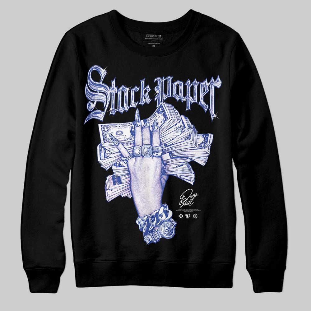 Royal Blue Collection superstreetwear Sweatshirt Stack Paper Graphic