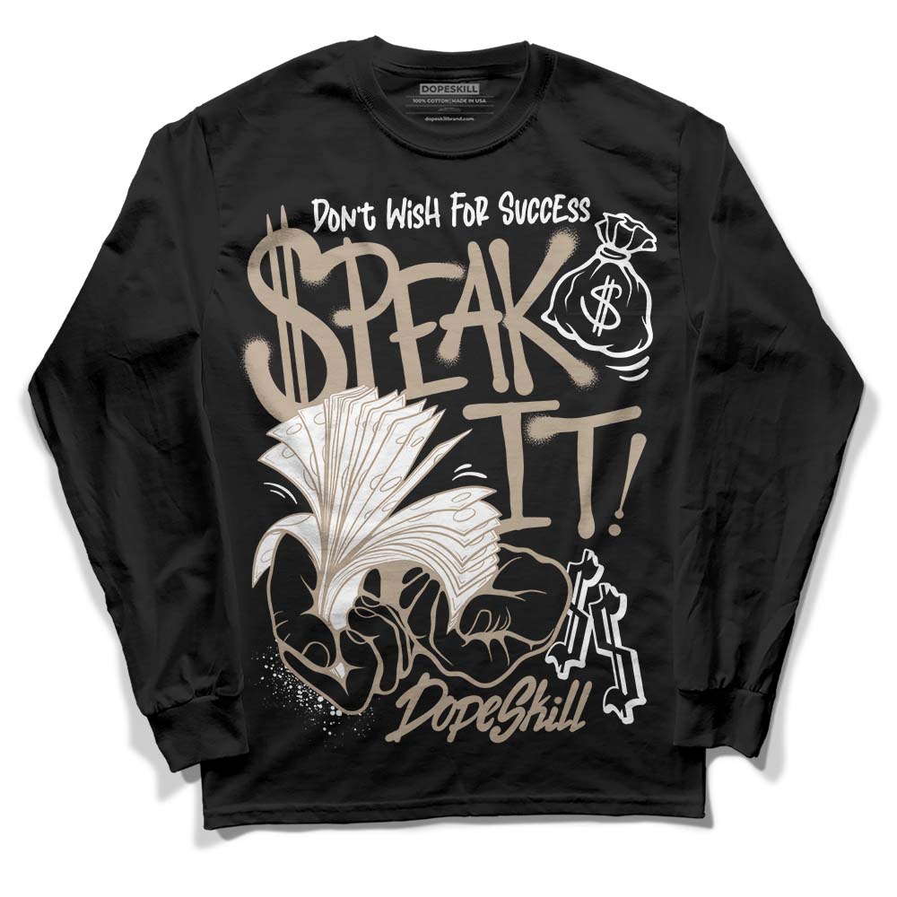 Latte 1s superstreetwear Long Sleeve T-Shirt Speak It Graphic