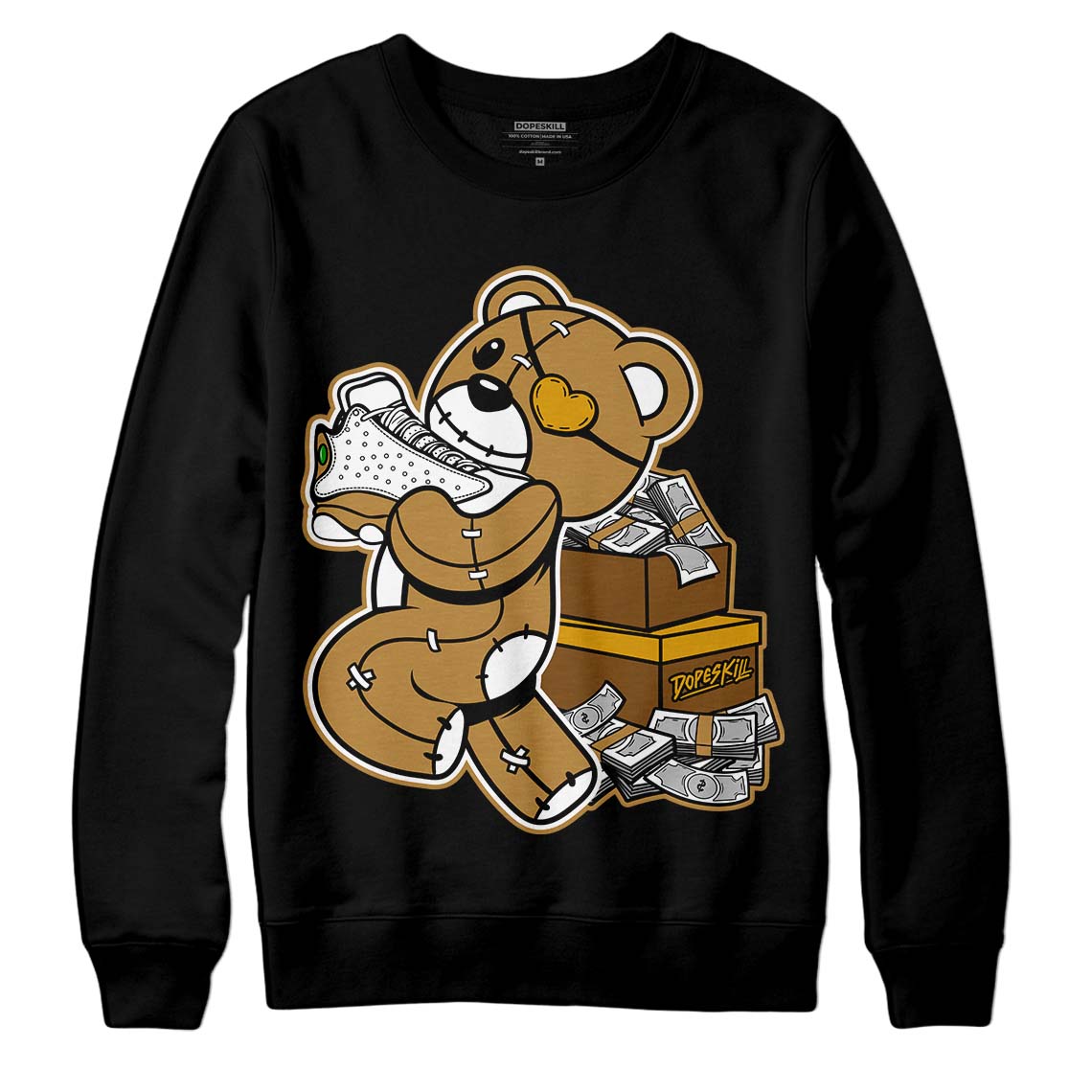 Wheat 13s superstreetwear Sweatshirt Bear Steals Sneaker Graphic