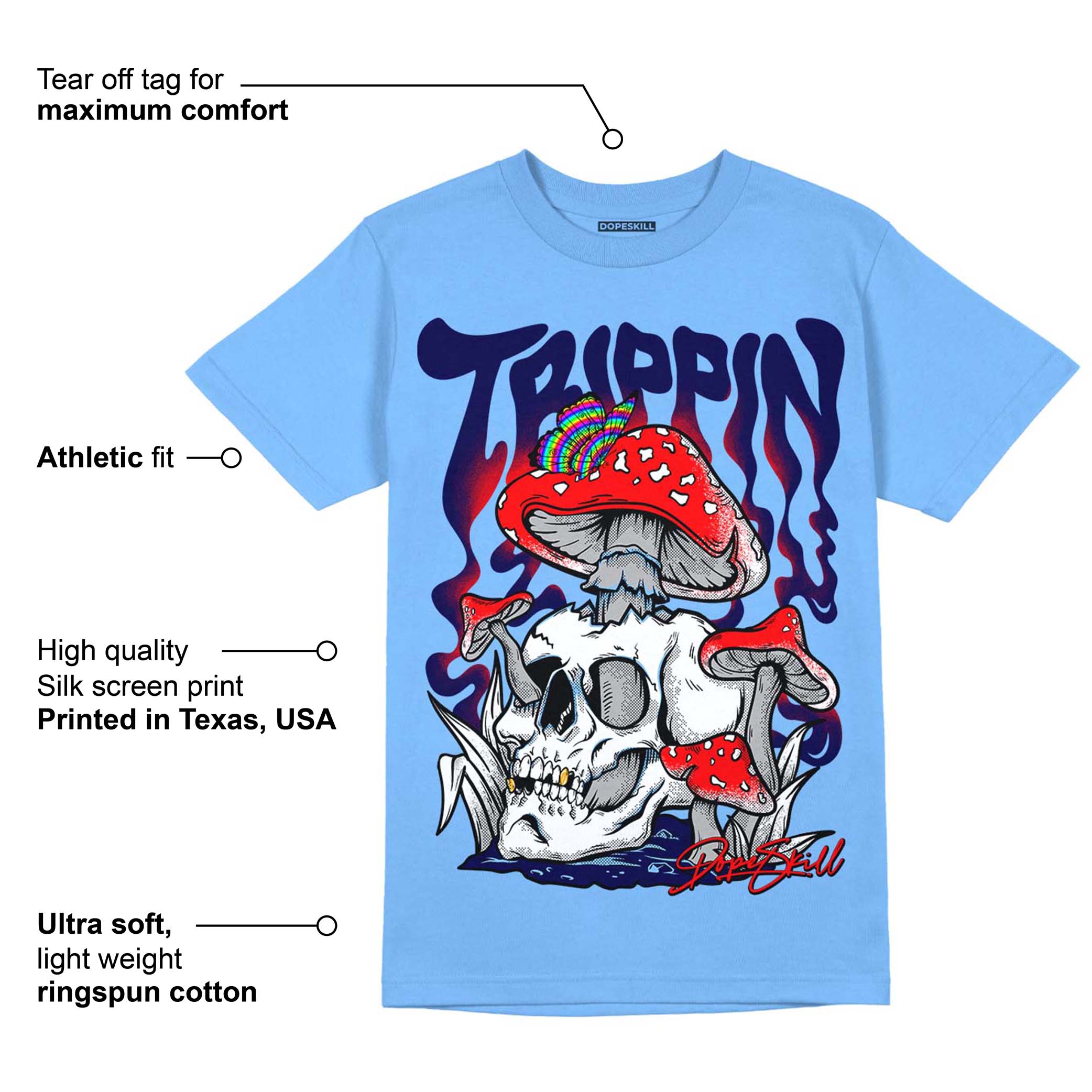 University Blue 6s superstreetwear University Blue T-shirt Trippin Graphic