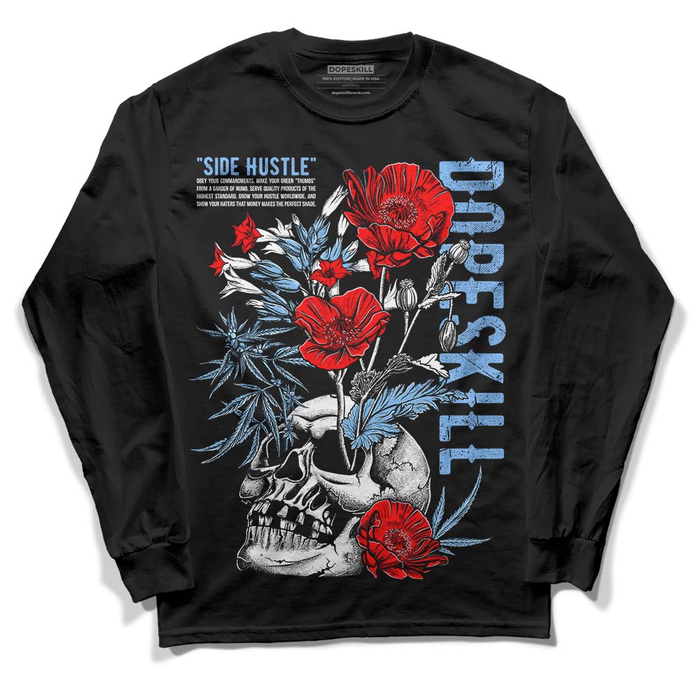 Powder Blue 9s superstreetwear Long Sleeve T-Shirt Side Hustle Graphic