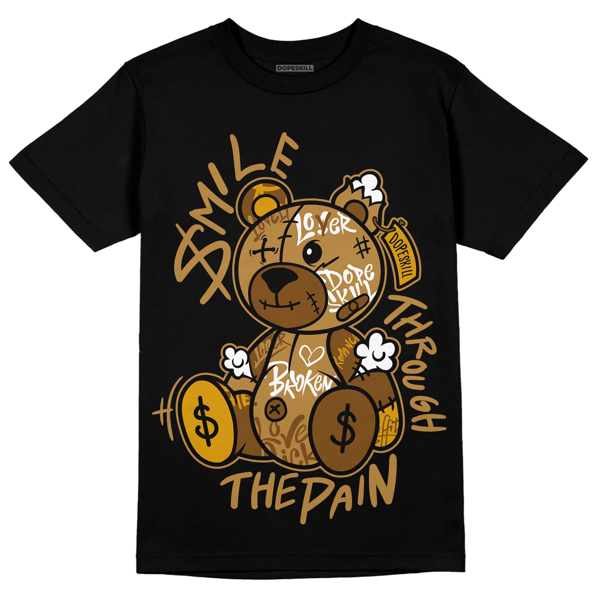 Wheat 13s superstreetwear T-Shirt Smile Through The Pain Graphic