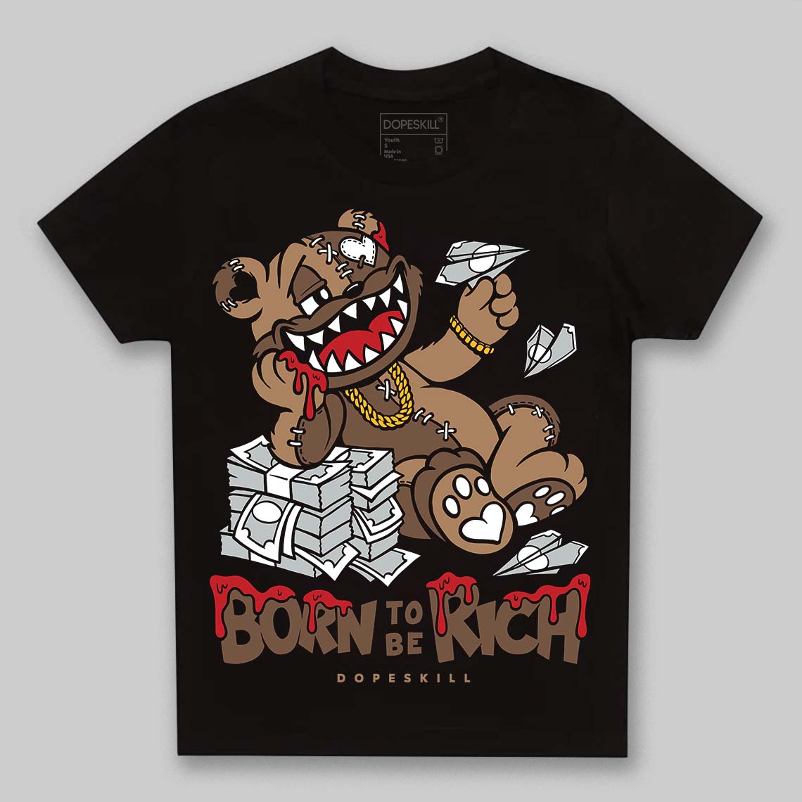 Olive 9s superstreetwear Toddler Kids T-shirt Born To Be Rich Graphic