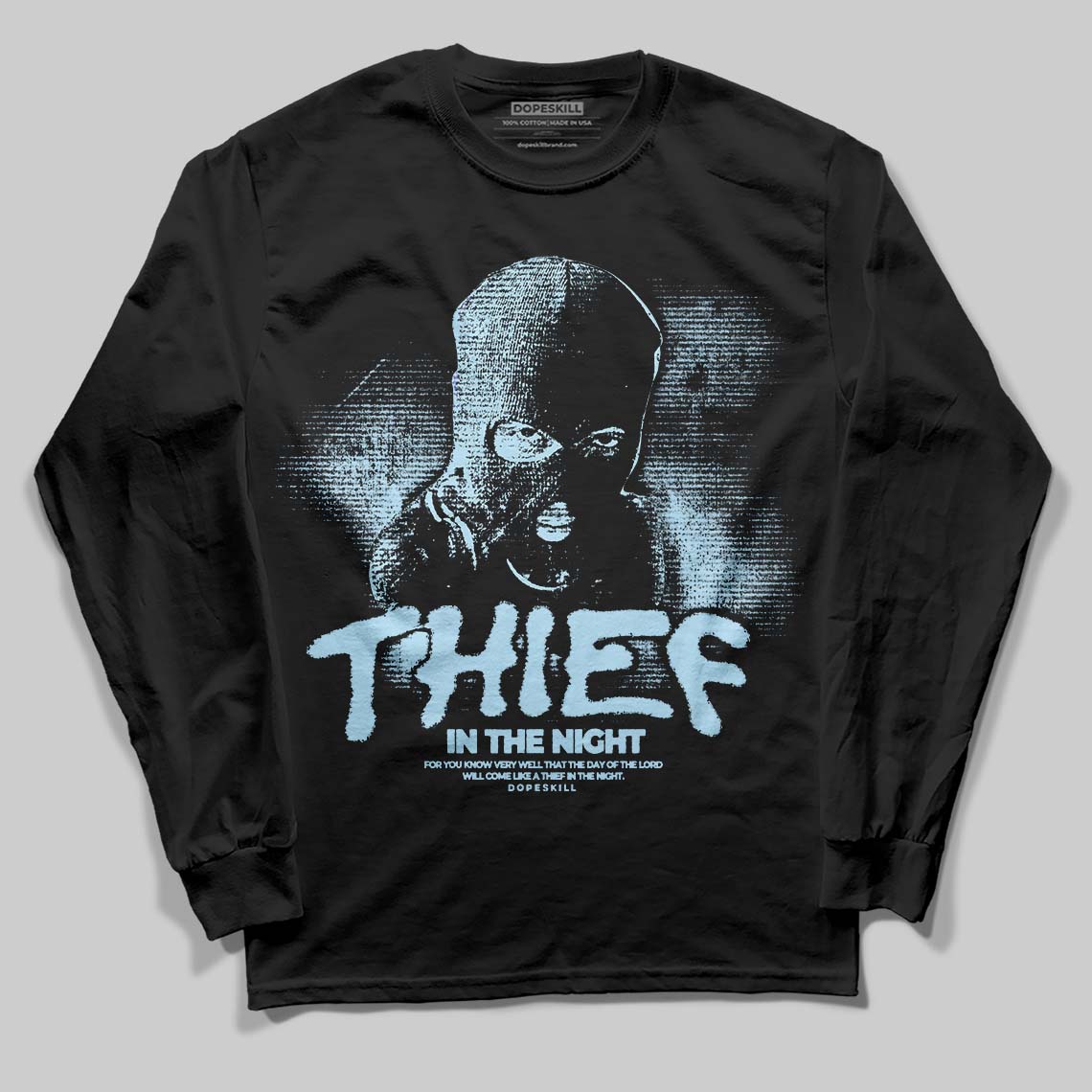 Legend Blue 11s superstreetwear Long Sleeve T-Shirt Thief In The Night Graphic
