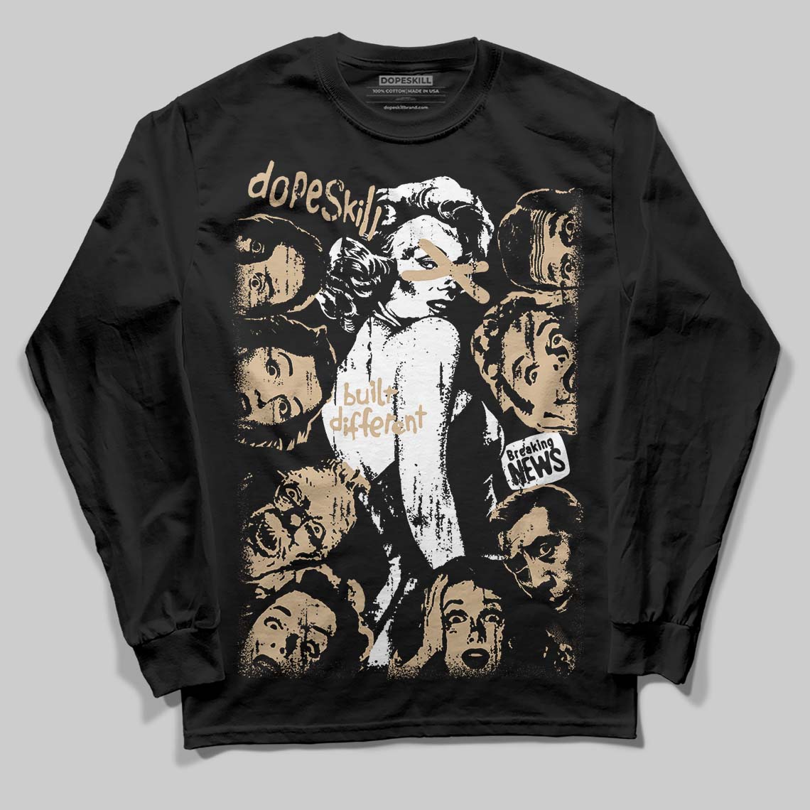 TAN Collection superstreetwear Long Sleeve T-Shirt Built Different Graphic