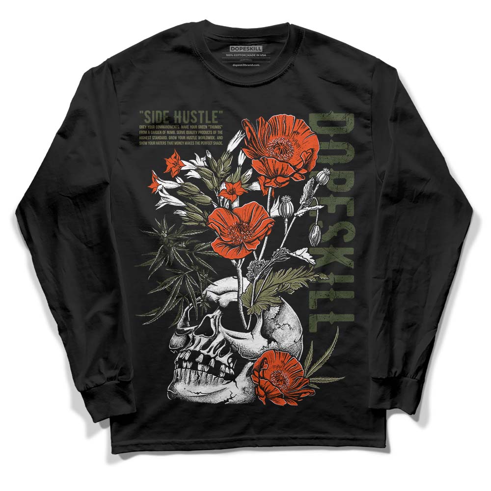 Olive Collection superstreetwear Long Sleeve T-Shirt Side Hustle Graphic