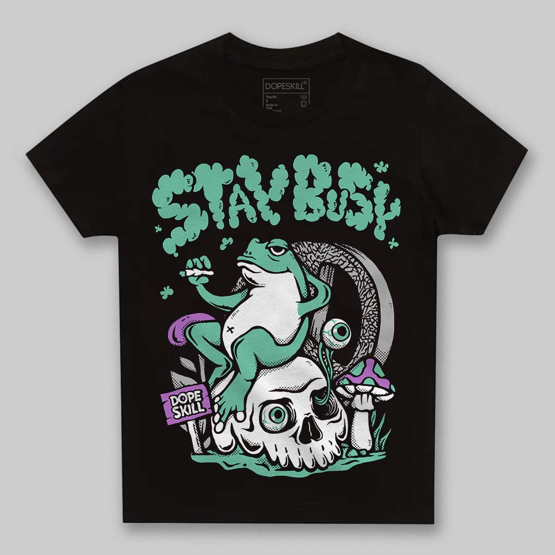 Green Glow 3s superstreetwear Toddler Kids T-shirt Stay Busy Graphic