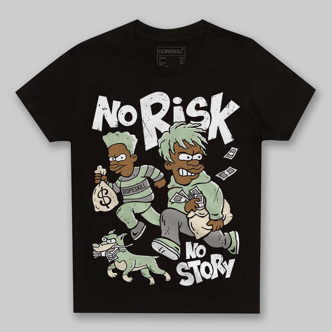 Seafoam 4s 2025 superstreetwear Toddler Kids T-shirt No Risk No Story Graphic